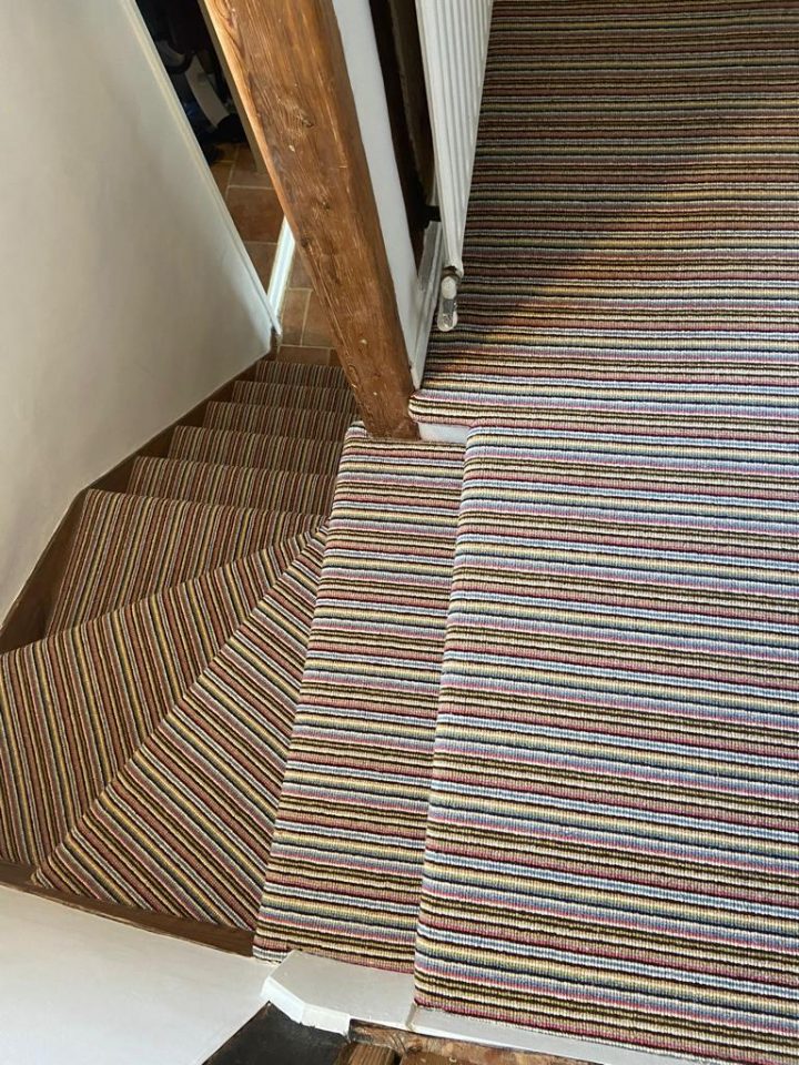 Carpet Installation on Stairs 1