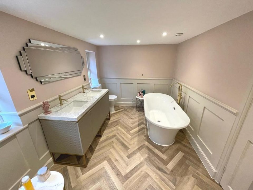 LVT Installation in Bathroom